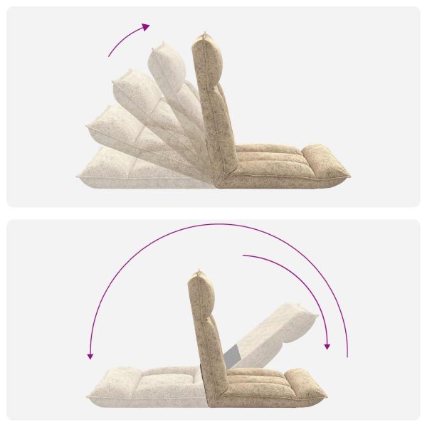 Подово кресло Светлосиво 55 x 61 x 70 см текстил