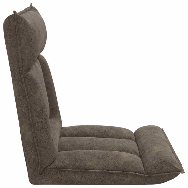 Подово кресло Тъмен сив 55 x 61 x 70 см текстил