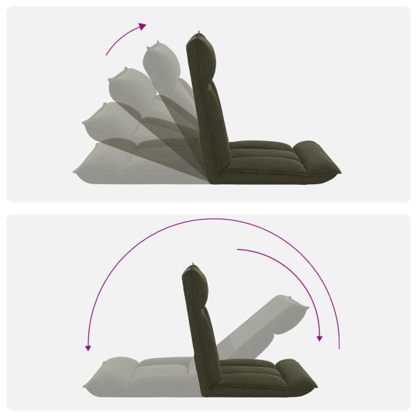 Подово кресло Военнозелено 55 x 61 x 70 см текстил