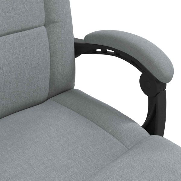 Подово кресло Светлосиво 66 x 66 x 80 см текстил