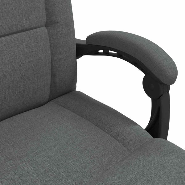 Подово кресло Тъмен сив 66 x 66 x 80 см текстил