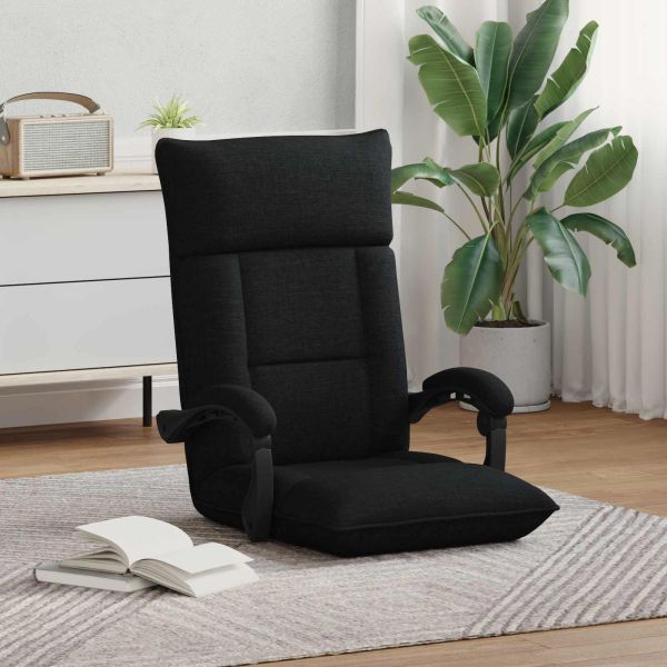 Подово кресло Черен 66 x 66 x 80 см текстил