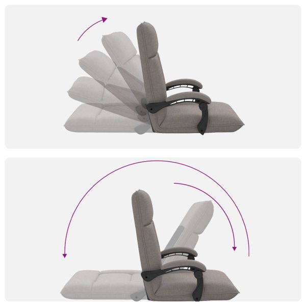 Подово кресло Таупе 66 x 66 x 80 см текстил