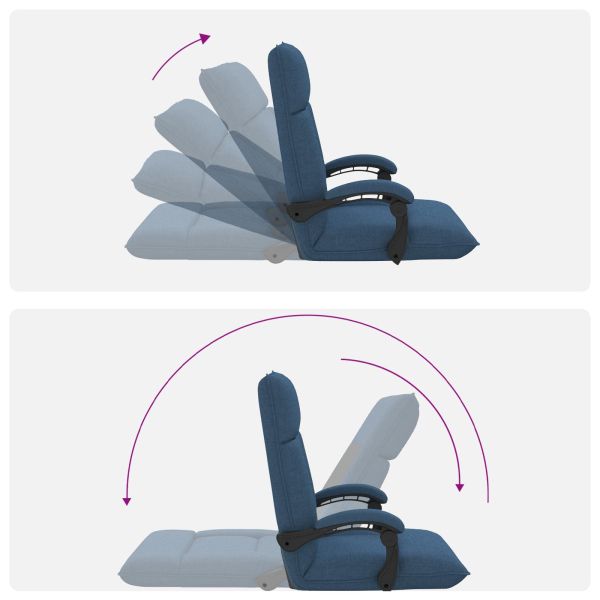 Подово кресло Синьо 66 x 66 x 80 см текстил