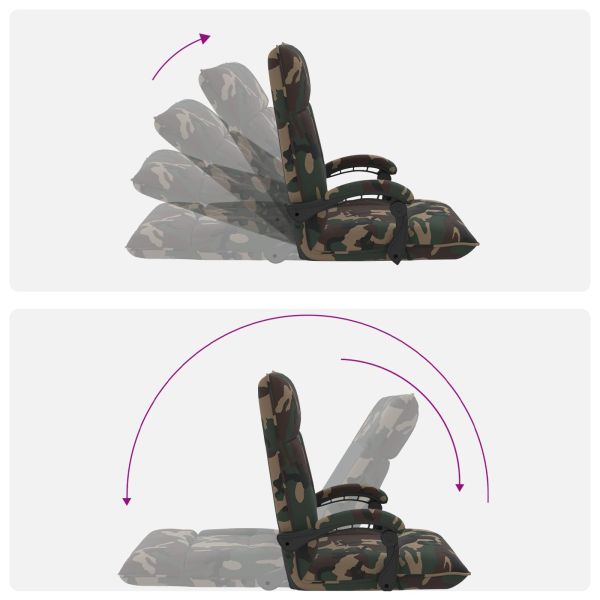 Подово кресло Военнозелено 66 x 66 x 80 см текстил