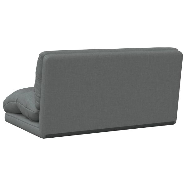 Подово кресло Тъмен сив 110 x 82 x 55 см текстил