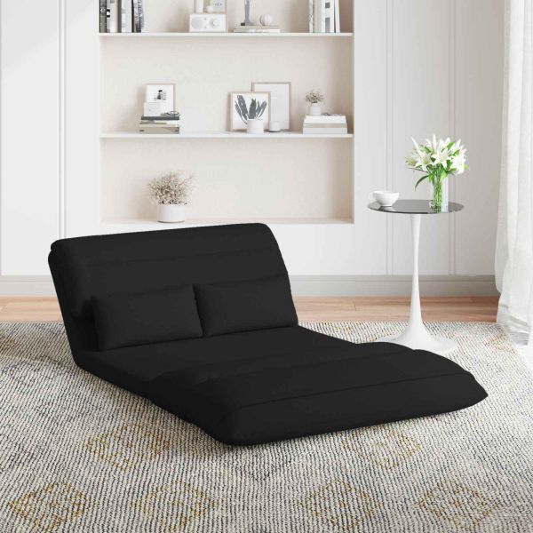 Подово кресло Черен 110 x 82 x 55 см текстил