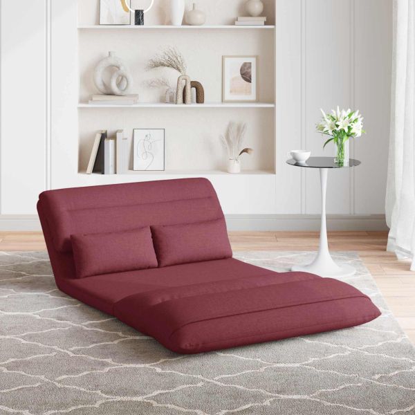 Подово кресло Виненочервен 110 x 82 x 55 см текстил