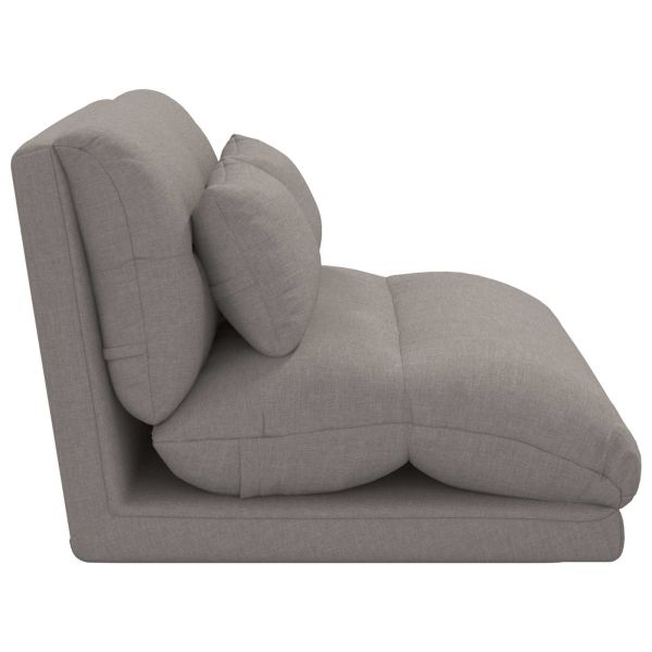 Подово кресло Таупе 110 x 82 x 55 см текстил