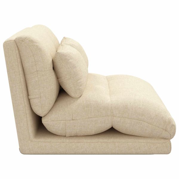 Подово кресло Крем 110 x 82 x 55 см текстил
