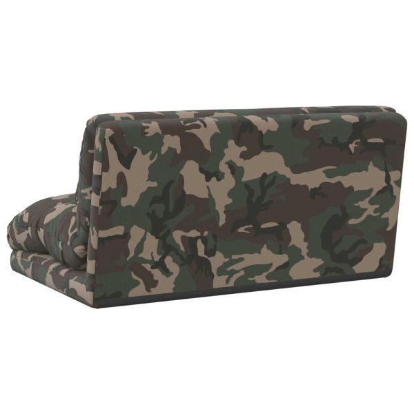 Подово кресло Военнозелено 110 x 82 x 55 см текстил