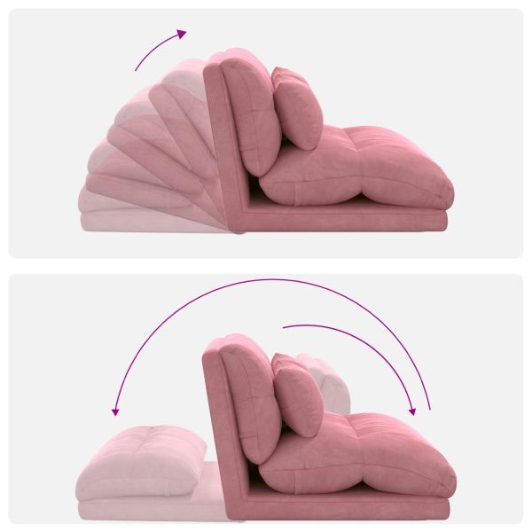 Подово кресло Розово 110 x 82 x 55 см Кадифе