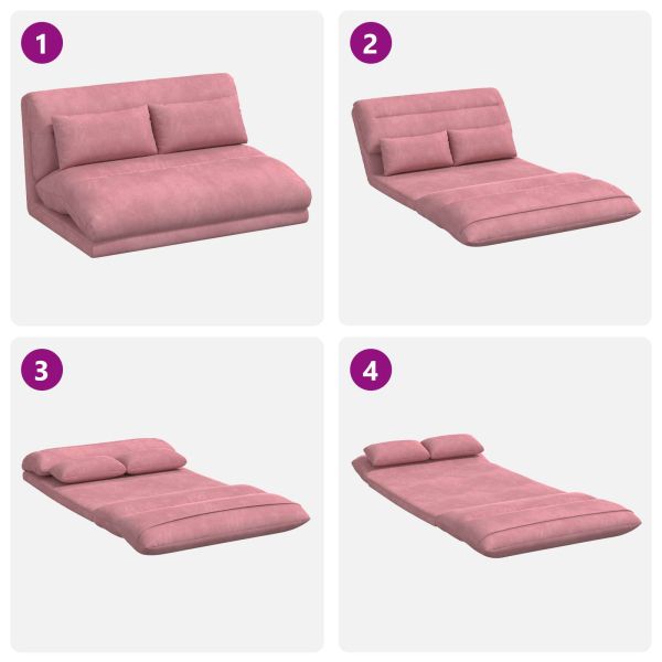 Подово кресло Розово 110 x 82 x 55 см Кадифе