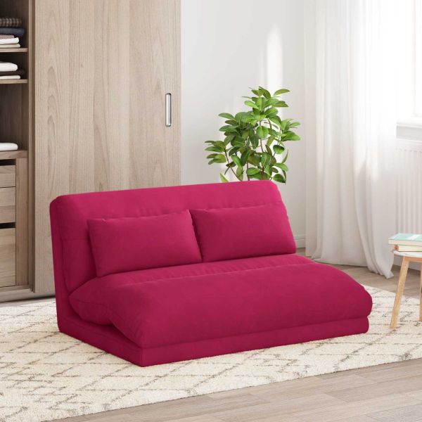 Подово кресло Виненочервен 110 x 82 x 55 см Кадифе