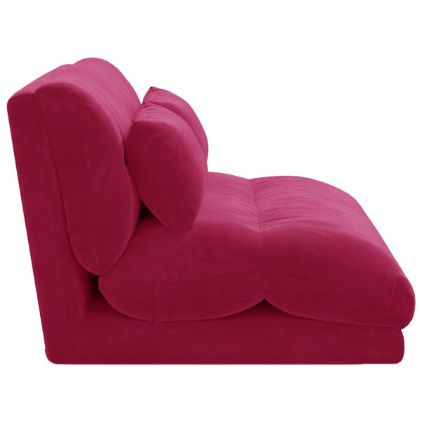 Подово кресло Виненочервен 110 x 82 x 55 см Кадифе