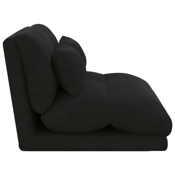 Подово кресло Черен 110 x 82 x 55 см Кадифе