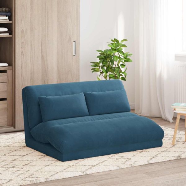 Подово кресло Синьо 110 x 82 x 55 см Кадифе