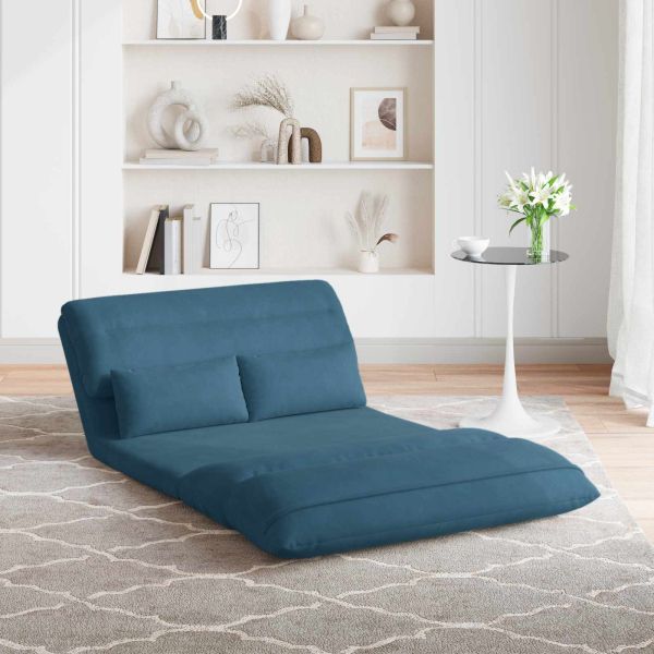 Подово кресло Синьо 110 x 82 x 55 см Кадифе