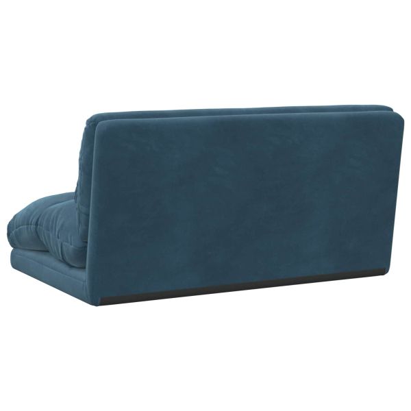 Подово кресло Синьо 110 x 82 x 55 см Кадифе