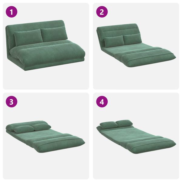 Подово кресло Морско зелено 110 x 82 x 55 см Кадифе