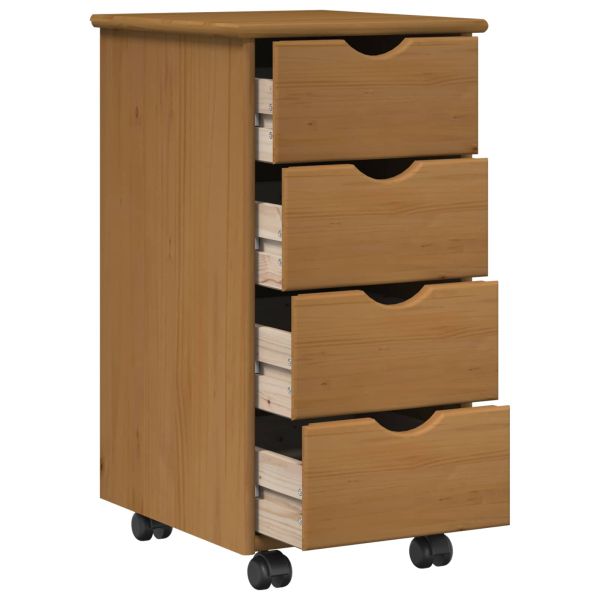 Плъзгащ кабинет Меден кафяв 34 x 39 x 65,5 cm Солиден бор