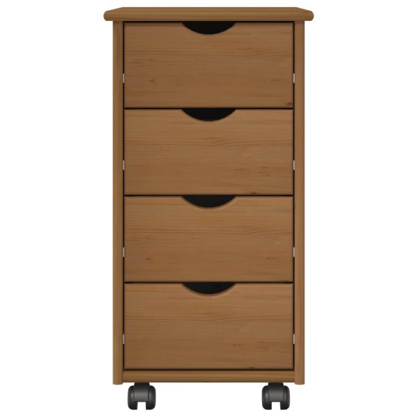 Плъзгащ кабинет Меден кафяв 34 x 39 x 65,5 cm Солиден бор