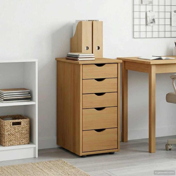 За шкафове Меден кафяв 34 x 39 x 61,5 см Солиден бор