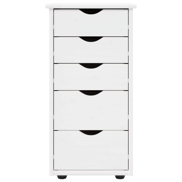 За шкафове Бяло 34 x 39 x 61,5 см Солиден бор