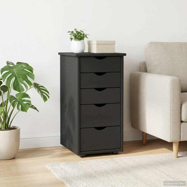 За шкафове Сив 34 x 39 x 61,5 см Солиден бор