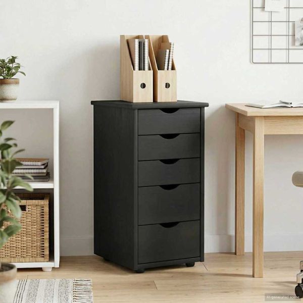 За шкафове Сив 34 x 39 x 61,5 см Солиден бор