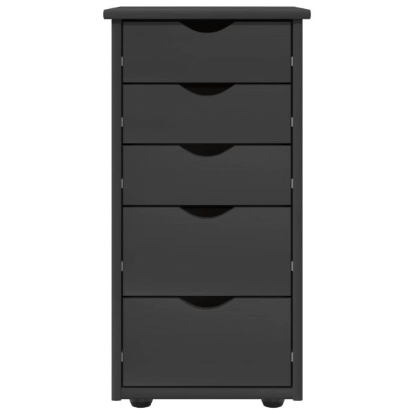 За шкафове Сив 34 x 39 x 61,5 см Солиден бор