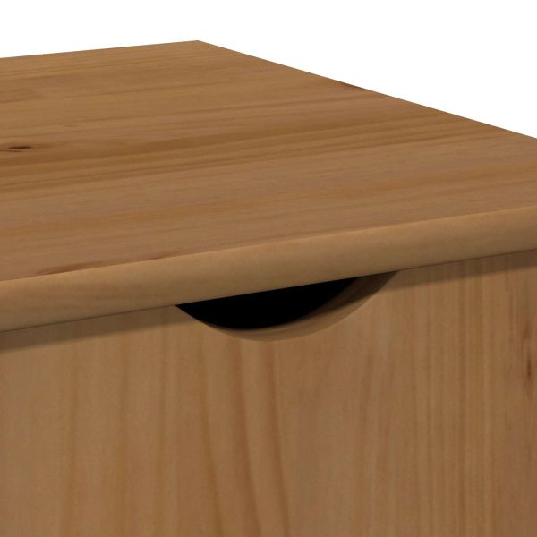 Плъзгащ кабинет Меден кафяв 34 x 39 x 65,5 cm Солиден бор