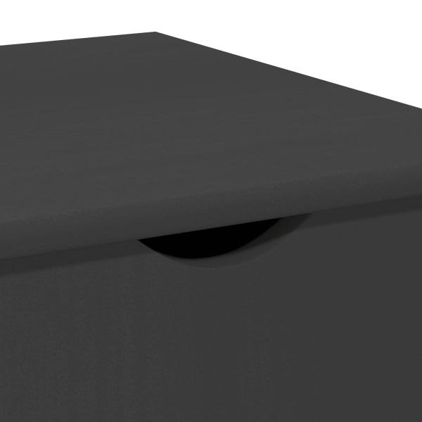 Плъзгащ кабинет с колело Сив 34 x 39 x 65,5 cm Солиден бор