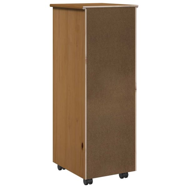 Плъзгащ кабинет Меден кафяв 34 x 39 x 93,5 см Солиден бор