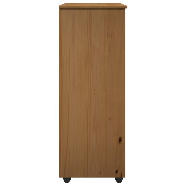 Плъзгащ кабинет Меден кафяв 53 x 39 x 103 cm Солиден бор