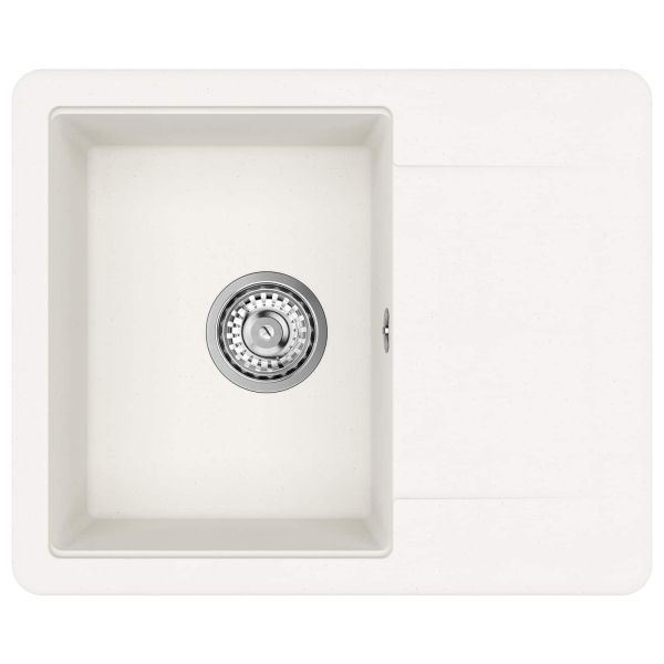 Мивка Бяло 560 x 460 мм 80% Кварц и 20% Смола