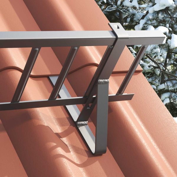 Поддръжка на снегозащита 2 pcs Антрацит 29,5 x 3 x 34,5 см