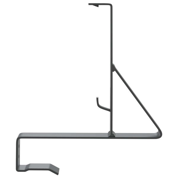 Поддръжка на снегозащита 2 pcs Антрацит 29,5 x 3 x 34,5 см