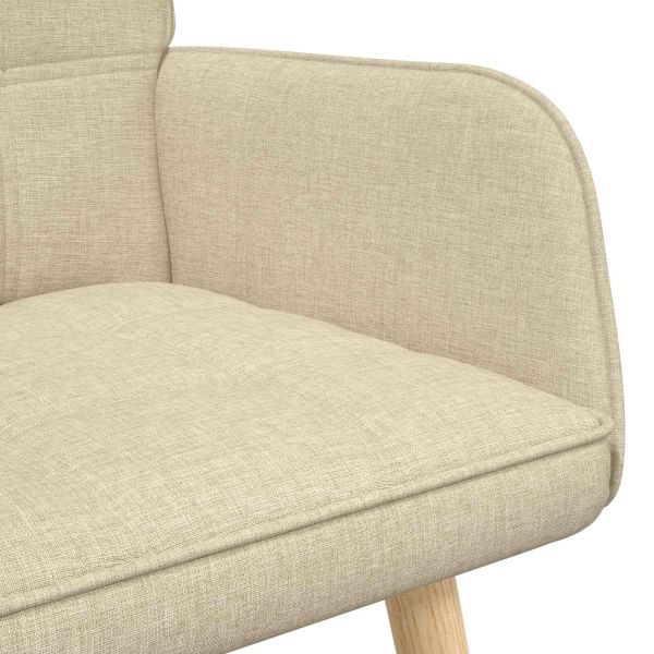 Диван с два места Крем 115 x 61 x 87 см текстил