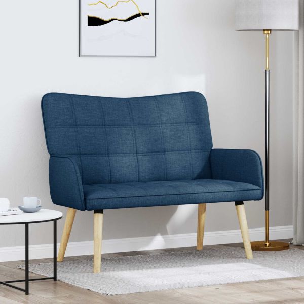 Диван с два места Синьо 115 x 61 x 87 см текстил