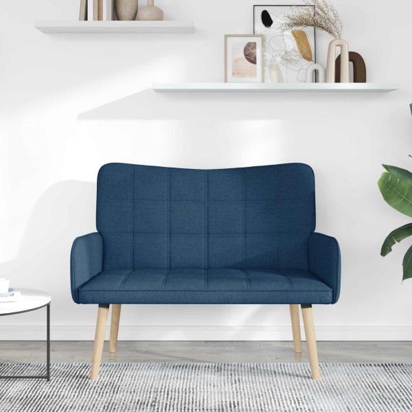 Диван с два места Синьо 115 x 61 x 87 см текстил