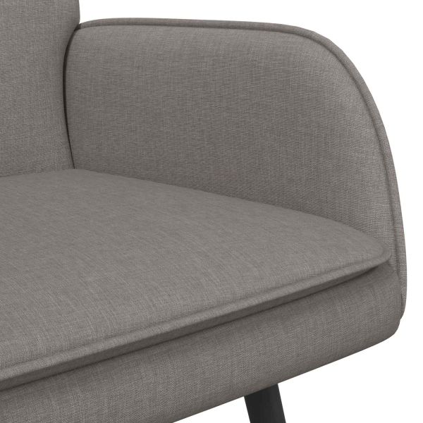 Двуместна софа Таупе 115 x 61 x 87 см текстил