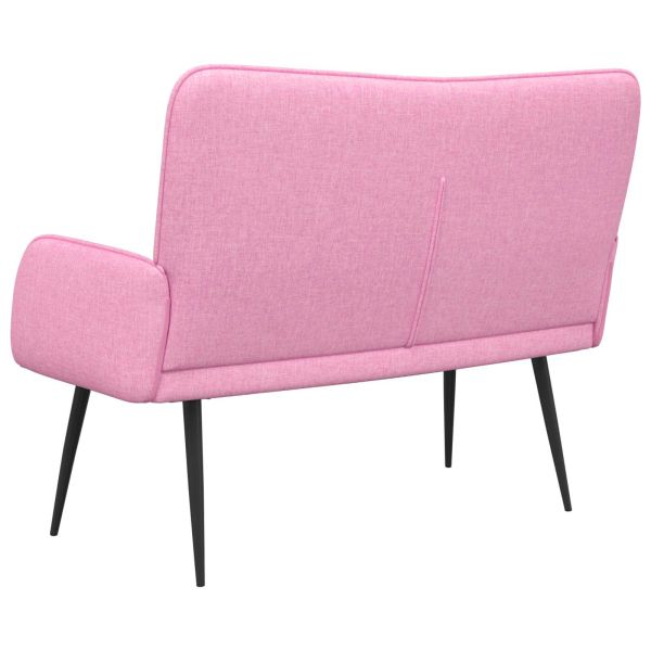 Двуместна софа Розово 115 x 61 x 87 см текстил