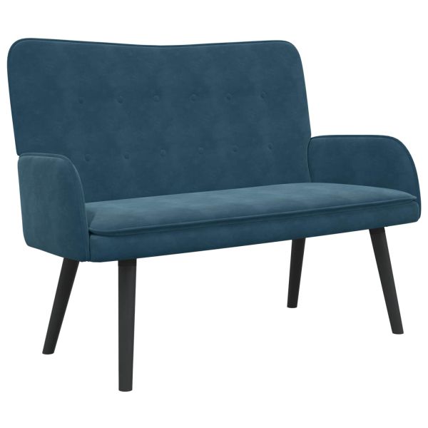 Диван с два места Синьо 115 x 61 x 87 см Кадифе