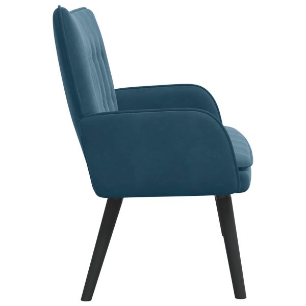 Диван с два места Синьо 115 x 61 x 87 см Кадифе