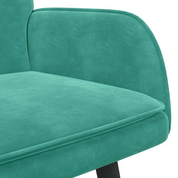 Диван с два места Тюркоаз 115 x 61 x 87 см Кадифе