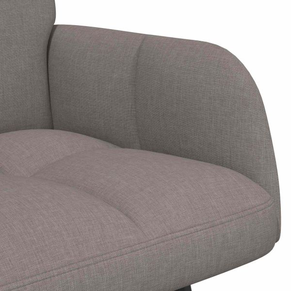 Диван с два места Таупе 115 x 61 x 87 см текстил