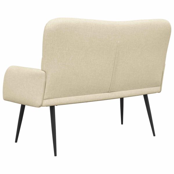 Диван с два места Крем 115 x 61 x 87 см текстил