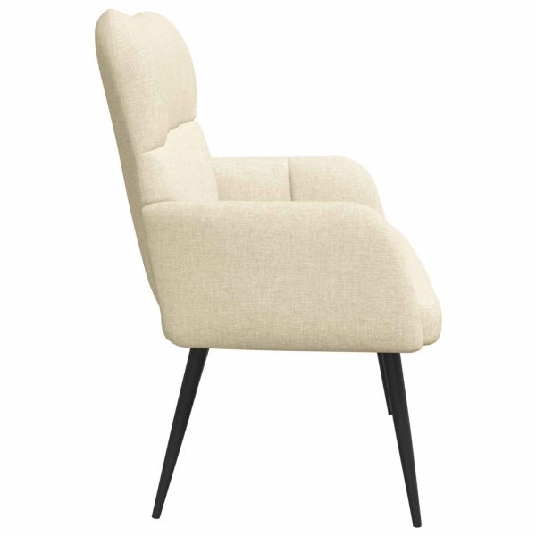 Диван с два места Крем 115 x 61 x 87 см текстил