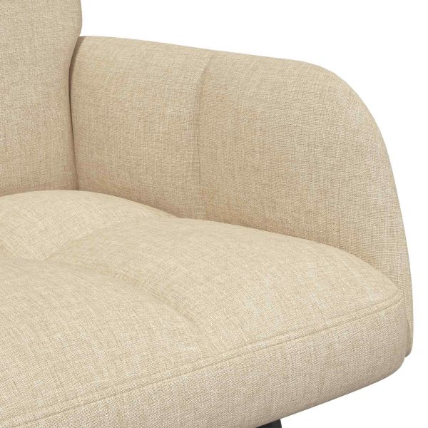 Диван с два места Крем 115 x 61 x 87 см текстил